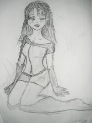 un dessin de lora